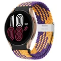 Bracelet nylon tressé 20 à 22 mm pour Samsung et Huawei – Couleur du bracelet purple gold-W
