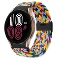 Bracelet nylon tressé 20 à 22 mm pour Samsung et Huawei – Couleur du bracelet rainbow-W-B