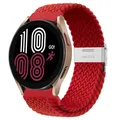 Bracelet nylon tressé 20 à 22 mm pour Samsung et Huawei – Couleur du bracelet red