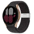 Bracelet nylon tressé 20 à 22 mm pour Samsung et Huawei – Couleur du bracelet Starlight black