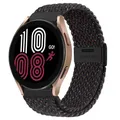 Bracelet nylon tressé 20 à 22 mm pour Samsung et Huawei – Couleur du bracelet Starlight black-B