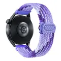 Bracelet nylon tressé 20 à 22 mm pour Samsung – Couleur du bracelet Grape Purple