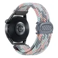 Bracelet nylon tressé 20 à 22 mm pour Samsung – Couleur du bracelet Grey Blue Powder