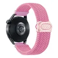 Bracelet nylon tressé 20 à 22 mm pour Samsung – Couleur du bracelet Pink