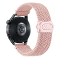 Bracelet nylon tressé 20 à 22 mm pour Samsung – Couleur du bracelet Pink Sand