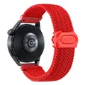 Bracelet nylon tressé 20 à 22 mm pour Samsung – Couleur du bracelet Red