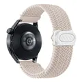 Bracelet nylon tressé 20 à 22 mm pour Samsung – Couleur du bracelet Starlight