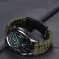 Bracelet nylon tressé 20 à 22 mm universel – Couleur du bracelet Green