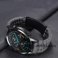 Bracelet nylon tressé 20 à 22 mm universel – Couleur du bracelet Grey