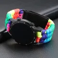 Bracelet nylon tressé 20 à 22 mm universel – Couleur du bracelet MULTICOLOR