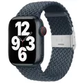 Bracelet nylon tressé 38 à 49 mm pour Apple Watch – Couleur du bracelet Abyss Blue 32