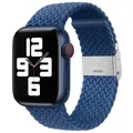 Bracelet nylon tressé 38 à 49 mm pour Apple Watch – Couleur du bracelet Atlantic Blue 09