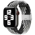 Bracelet nylon tressé 38 à 49 mm pour Apple Watch – Couleur du bracelet Chocolat 30