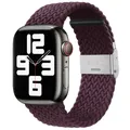 Bracelet nylon tressé 38 à 49 mm pour Apple Watch – Couleur du bracelet Dark Cherry 31