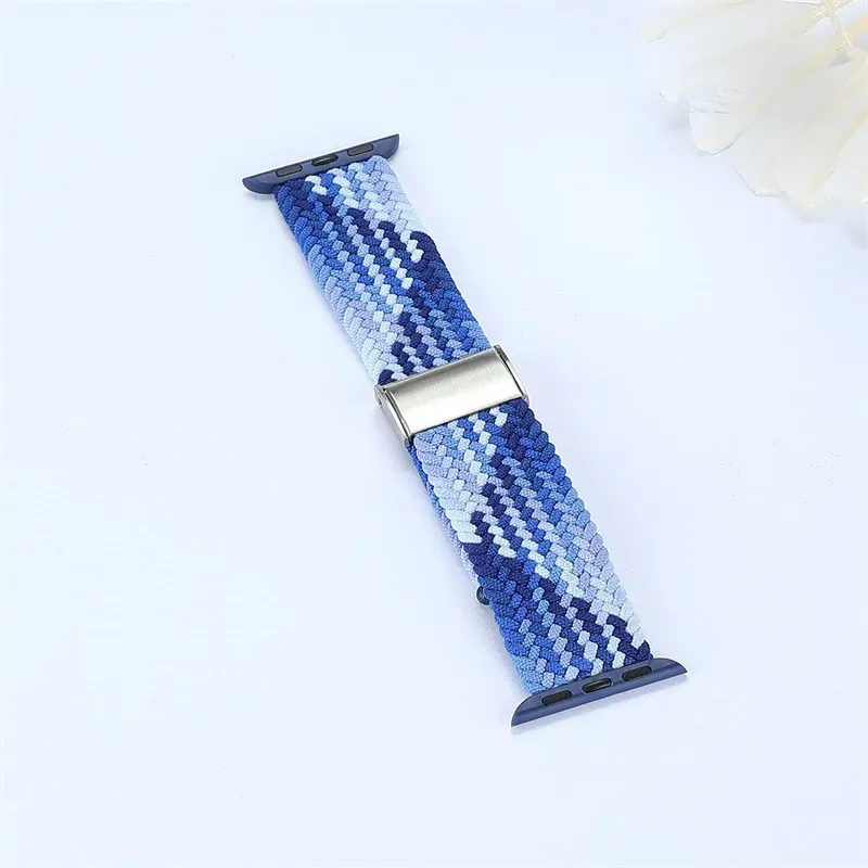 Bracelet nylon tressé 38 à 49 mm pour Apple Watch