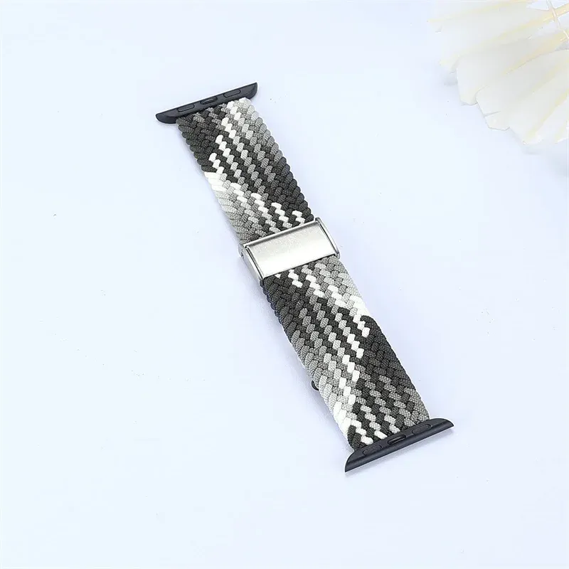 Bracelet nylon tressé 38 à 49 mm pour Apple Watch