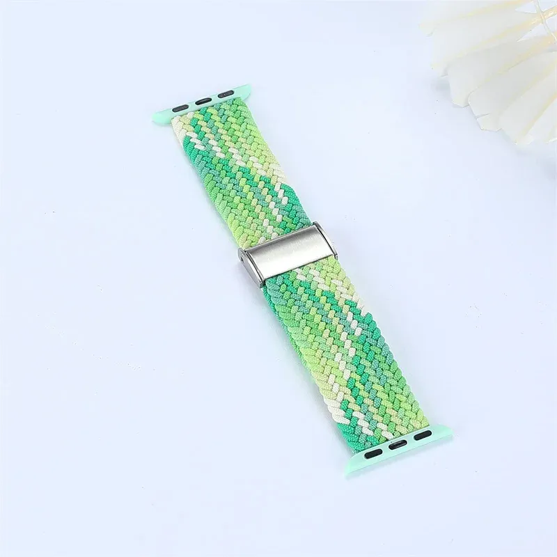 Bracelet nylon tressé 38 à 49 mm pour Apple Watch