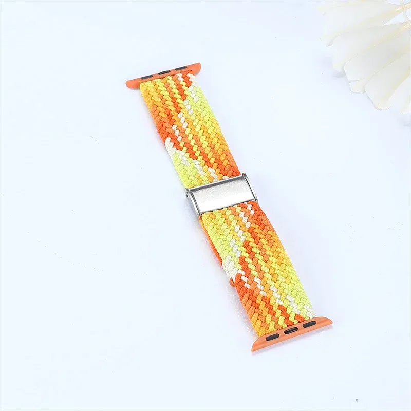 Bracelet nylon tressé 38 à 49 mm pour Apple Watch