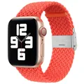 Bracelet nylon tressé 38 à 49 mm pour Apple Watch – Couleur du bracelet Electric Orange 23