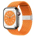 Bracelet nylon tressé 38 à 49 mm pour Apple Watch – Couleur du bracelet Orange 14
