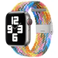 Bracelet nylon tressé 38 à 49 mm pour Apple Watch – Couleur du bracelet Purple Pulse 19