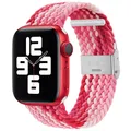 Bracelet nylon tressé 38 à 49 mm pour Apple Watch – Couleur du bracelet Strawberry Red 25