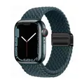 Bracelet nylon tressé boucle 38 à 49 mm pour Apple Watch – Couleur du bracelet 17 Rainforest Green