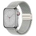 Bracelet nylon tressé boucle 38 à 49 mm pour Apple Watch – Couleur du bracelet 27 Starlight White