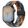 Bracelet nylon tressé boucle 38 à 49 mm pour Apple Watch – Couleur du bracelet 5 Camo colorful