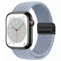 Bracelet nylon tressé boucle 38 à 49 mm pour Apple Watch – Couleur du bracelet 52 rock green