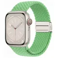 Bracelet nylon tressé boucle 38 à 49 mm pour Apple Watch – Couleur du bracelet 55 Bright Green