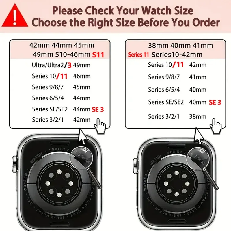 Bracelet nylon tressé boucle 38 à 49 mm pour Apple Watch