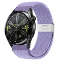 Bracelet nylon tressé élastique 20 à 22 mm Samsung et Huawei – Couleur Lavender-S