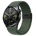 Bracelet nylon tressé élastique 20 à 22 mm Samsung et Huawei – Couleur ArmyGreen-B
