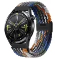 Bracelet nylon tressé élastique 20 à 22 mm Samsung et Huawei – Couleur Cowboy-B