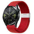 Bracelet nylon tressé élastique 20 à 22 mm Samsung et Huawei – Couleur Red-S