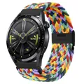 Bracelet nylon tressé élastique 20 à 22 mm Samsung et Huawei – Couleur W color-B