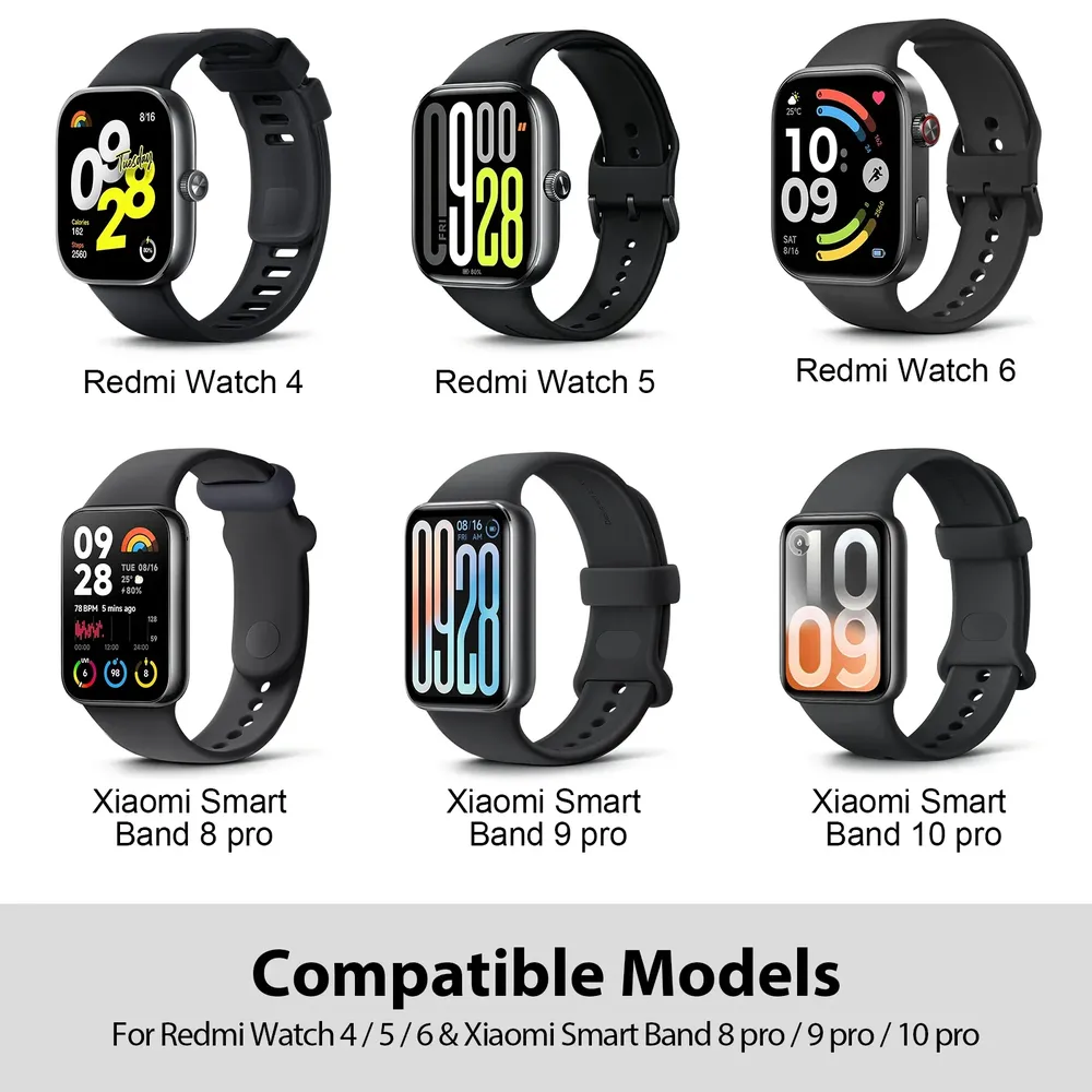 Bracelet nylon tressé élastique pour Redmi Watch et Xiaomi Mi Band