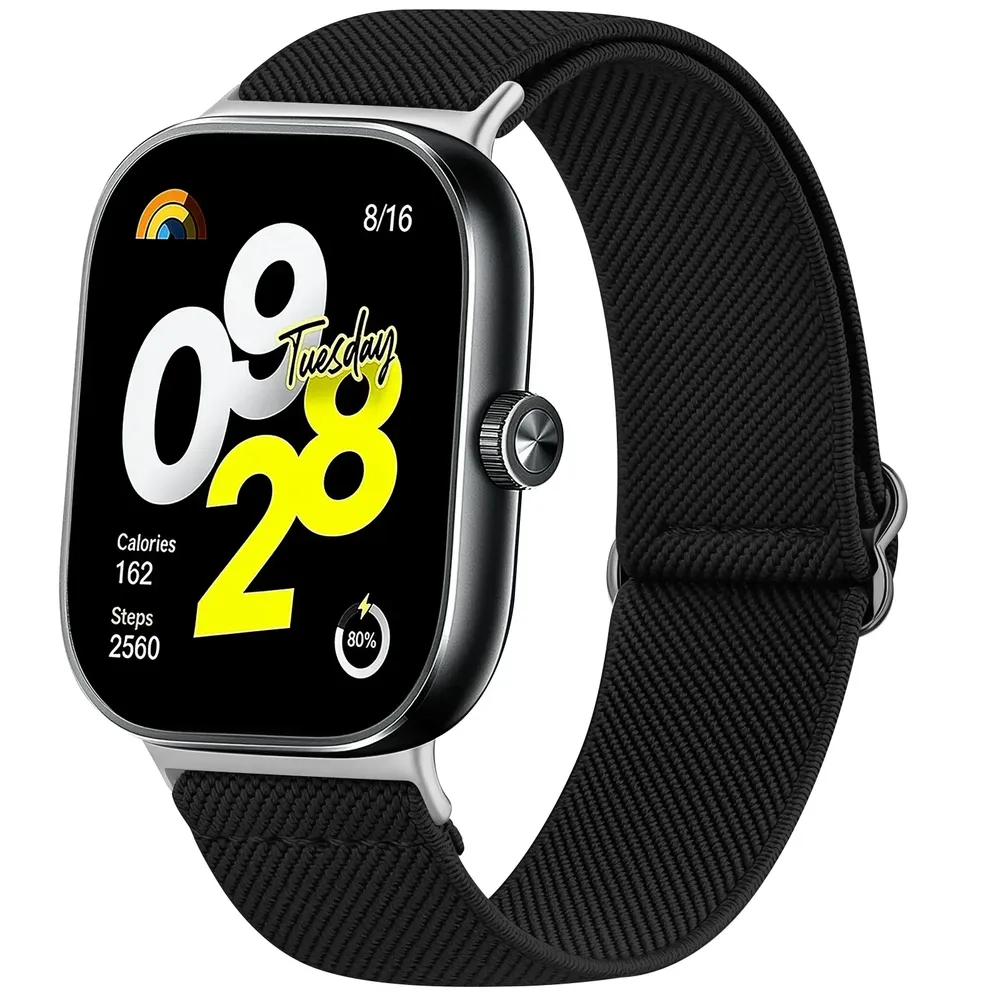 Bracelet nylon tressé élastique pour Redmi Watch et Xiaomi Mi Band