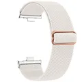 Bracelet nylon tressé élastique pour Redmi Watch et Xiaomi Mi Band – Couleur du bracelet Starlight