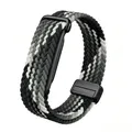 Bracelet nylon tressé Google Fitbit Air magnétique – Couleur du bracelet Black Gray
