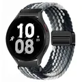 Bracelet nylon tressé magnétique 20 et 22 mm Samsung et Huawei – Couleur du bracelet black qiao