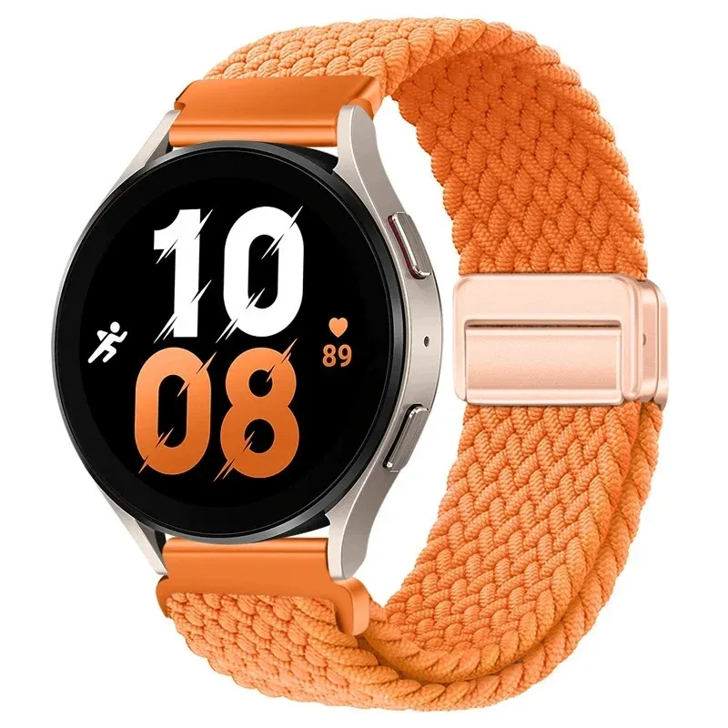 Bracelet nylon tressé magnétique 20 et 22 mm Samsung et Huawei