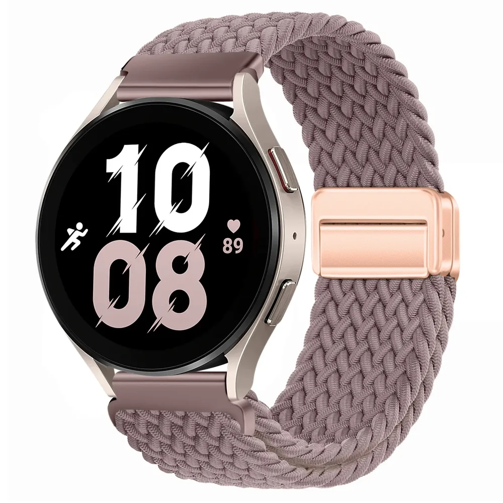 Bracelet nylon tressé magnétique 20 et 22 mm Samsung et Huawei