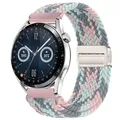 Bracelet nylon tressé magnétique 20 et 22 mm Samsung et Huawei – Couleur du bracelet grey pink blue