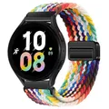 Bracelet nylon tressé magnétique 20 et 22 mm Samsung et Huawei – Couleur du bracelet off rainbow