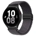 Bracelet nylon tressé magnétique 20 et 22 mm Samsung et Huawei – Couleur du bracelet space grey