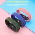 Bracelet nylon tressé Mi Band 3 à 7 boucle solo – 2