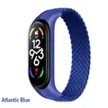 Bracelet nylon tressé Mi Band 3 à 7 boucle solo – Couleur du bracelet Atlantic Blue
