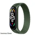 Bracelet nylon tressé Mi Band 3 à 7 boucle solo – Couleur du bracelet Inverness Green